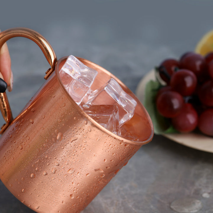 Kupfer Tasse für frisches Wasser, kühlen Wein oder als Cocktail Becher