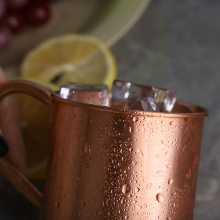 Kupfer Tasse für frisches Wasser, kühlen Wein oder als Cocktail Becher