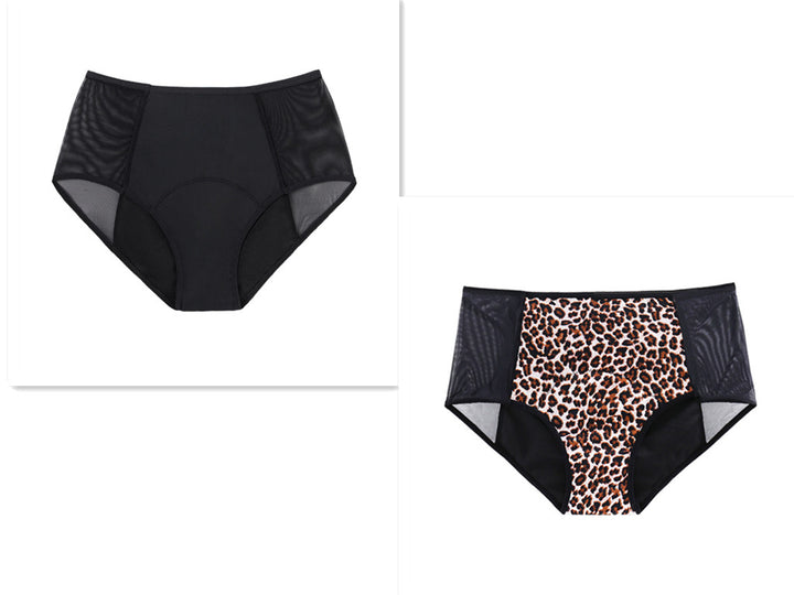 4-lagige Periode Unterhose mit hohem Bund und Mesch Einsatz; XS - 6XL