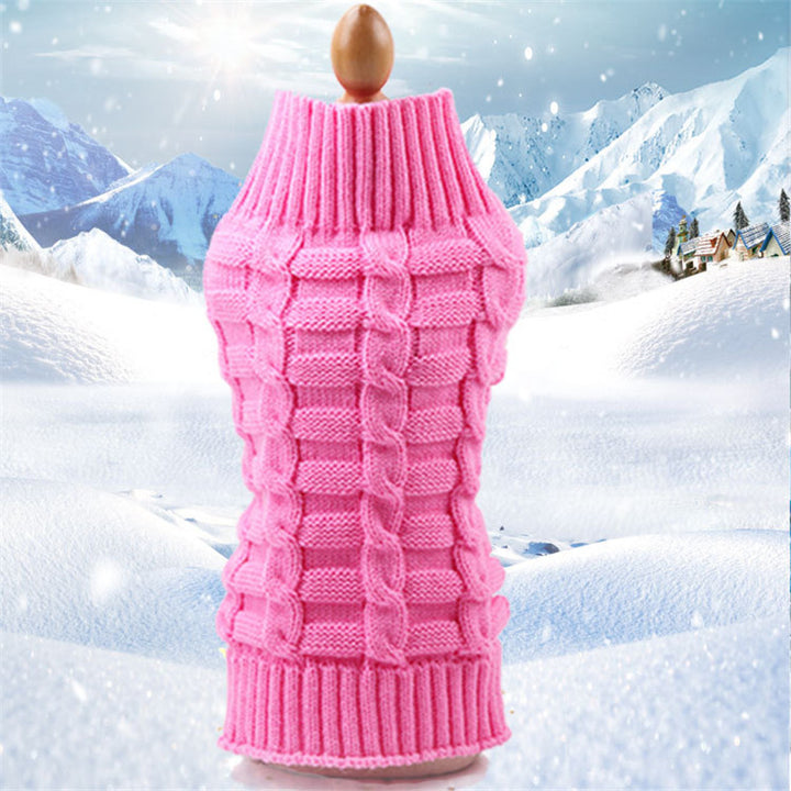 Chicer Hundepullover mit Strickmuster