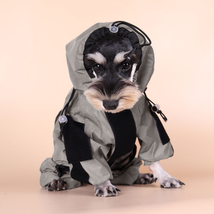 Stark reflektierender Hunde-Regenmantel, wasserdicht; M - 5XL