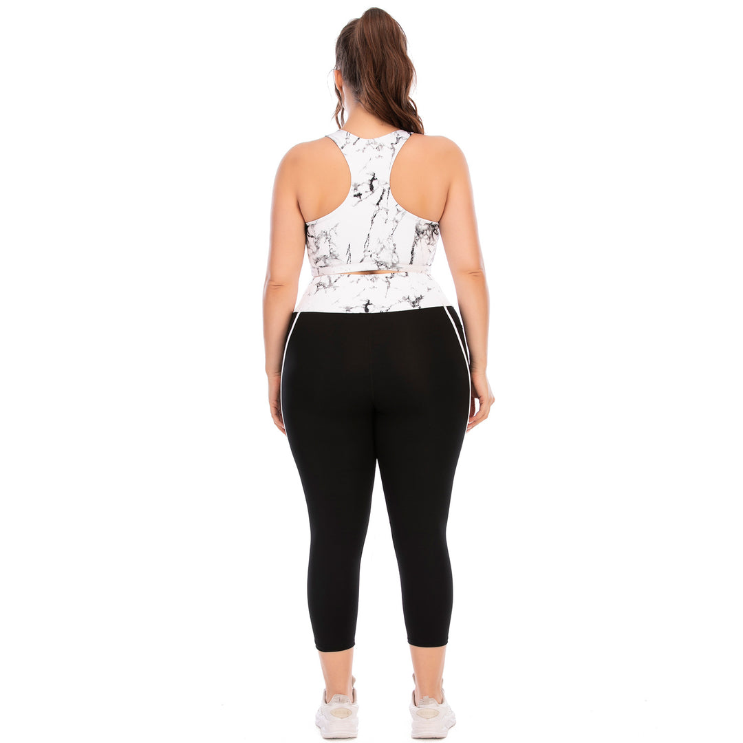 Trendige Workout / Yoga Kleidung für Plus Size Damen