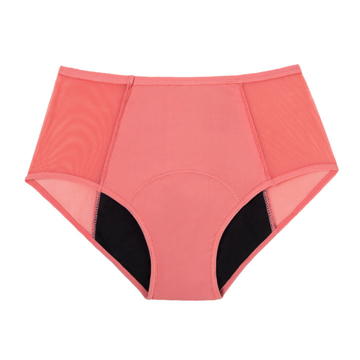 4-lagige Periode Unterhose mit hohem Bund und Mesch Einsatz; XS - 6XL