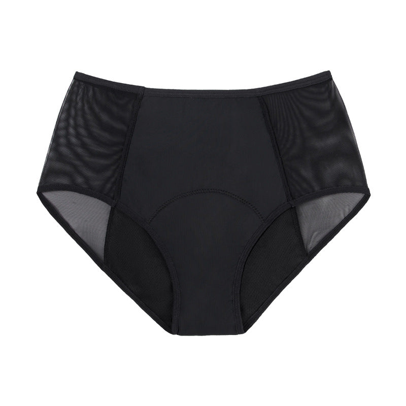 4-lagige Periode Unterhose mit hohem Bund und Mesch Einsatz; XS - 6XL
