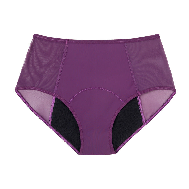 4-lagige Periode Unterhose mit hohem Bund und Mesch Einsatz; XS - 6XL