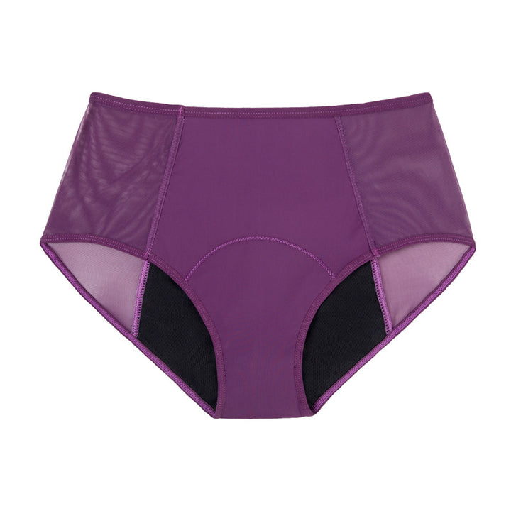 4-lagige Periode Unterhose mit hohem Bund und Mesch Einsatz; XS - 6XL