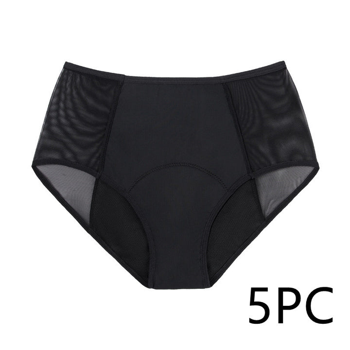 4-lagige Periode Unterhose mit hohem Bund und Mesch Einsatz; XS - 6XL
